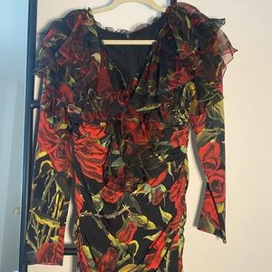 Rose pattern Dolce & Gabbana 2017, worn twice.